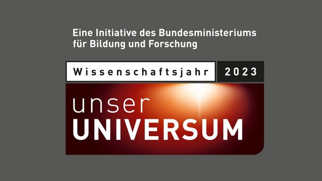 Logo Wissenschaftsjahr 2023 – Unser Universum