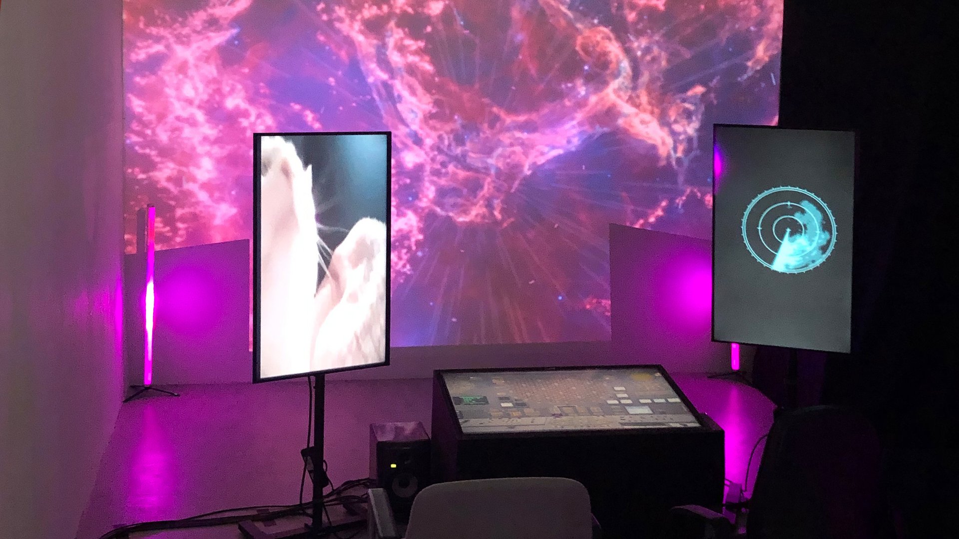 Ein Prototyp des Displays für das Cockpit