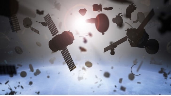 Viele Satelliten im Weltraum