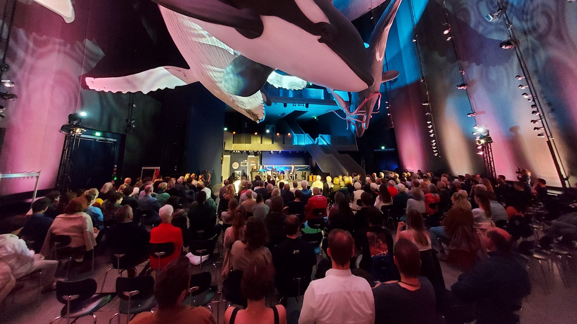 Viele Menschen in einem Raum bei einer Diskussion