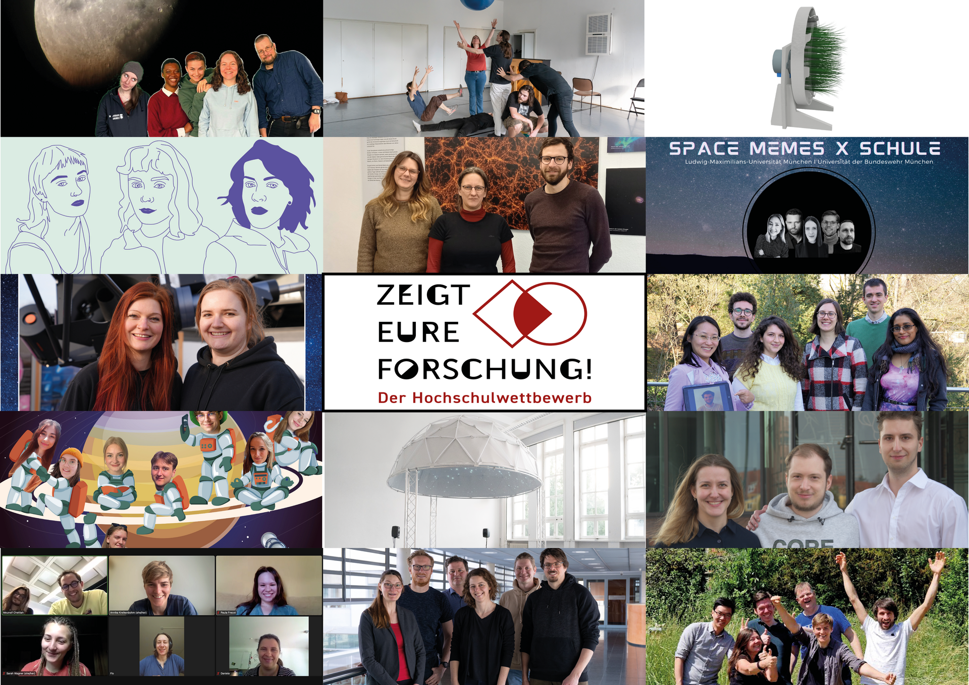 Collage von Projektfotos