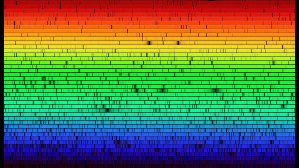 Farbübergänge unterbrochen von schwarzen Linien