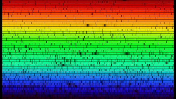 Farbübergänge unterbrochen von schwarzen Linien