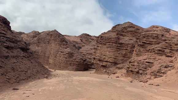 Die untersuchte Stelle in der chilenischen Wüste.