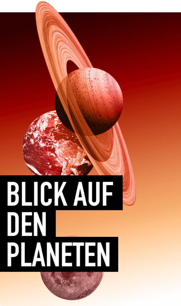 Webgrafik "Blick auf den Planeten".
