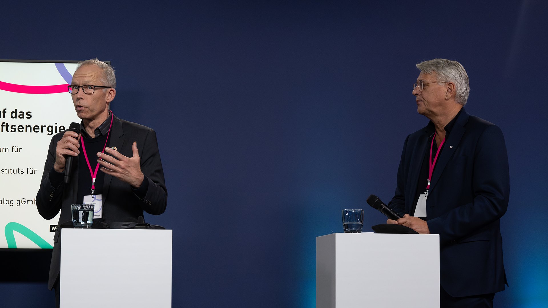 Professor Johan Rockström und Dr. Volker Meyer-Guckel im Podiumsgespräch.