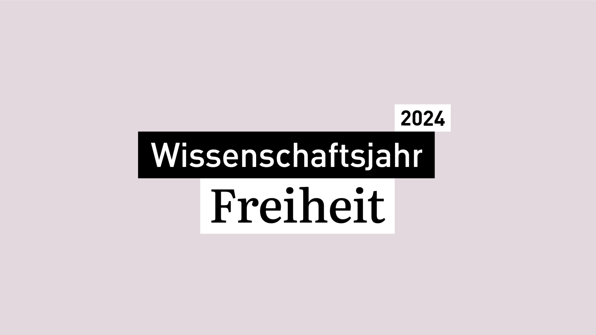 Das Logo des Wissenschaftsjahres 2024 - Freiheit.