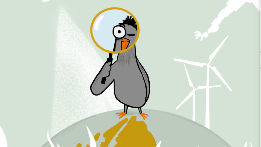 Doppelseite 1 der Graphic Novel „A Pigeon's Tale“.