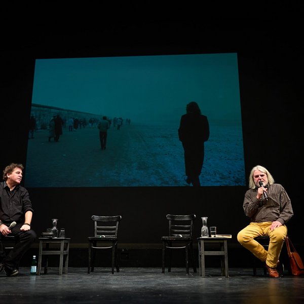 Thomas Irmer und Ilko-Sascha Kowalczuk bei der Podiumsdiskussion.