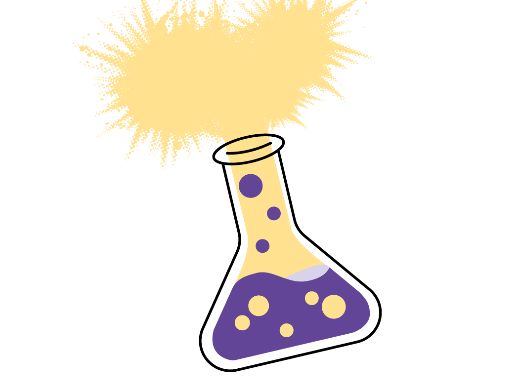 Illustration eines Reagenzglases