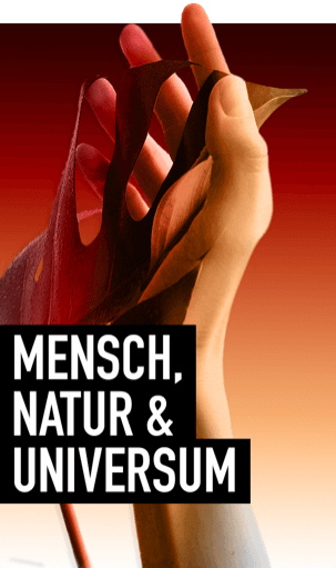 Webgrafik "Mensch, Natur & Universum".