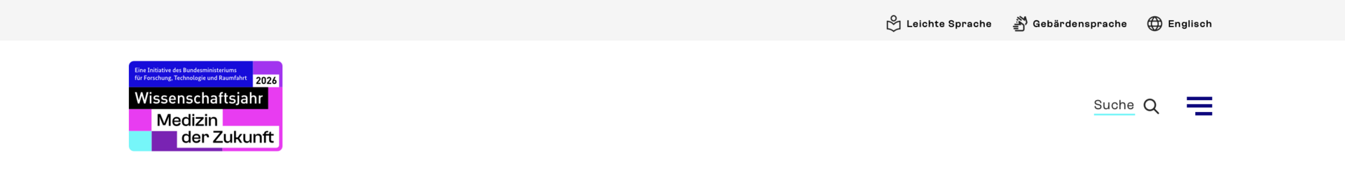 Kopfzeile der Internetseite www.wissenschaftsjahr.de/2026