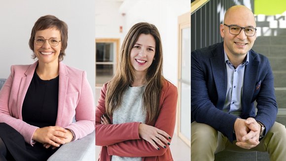 Porträtfotos von Dr. Wesenberg, Dr. Sánchez und Prof. Dr. Düzel.