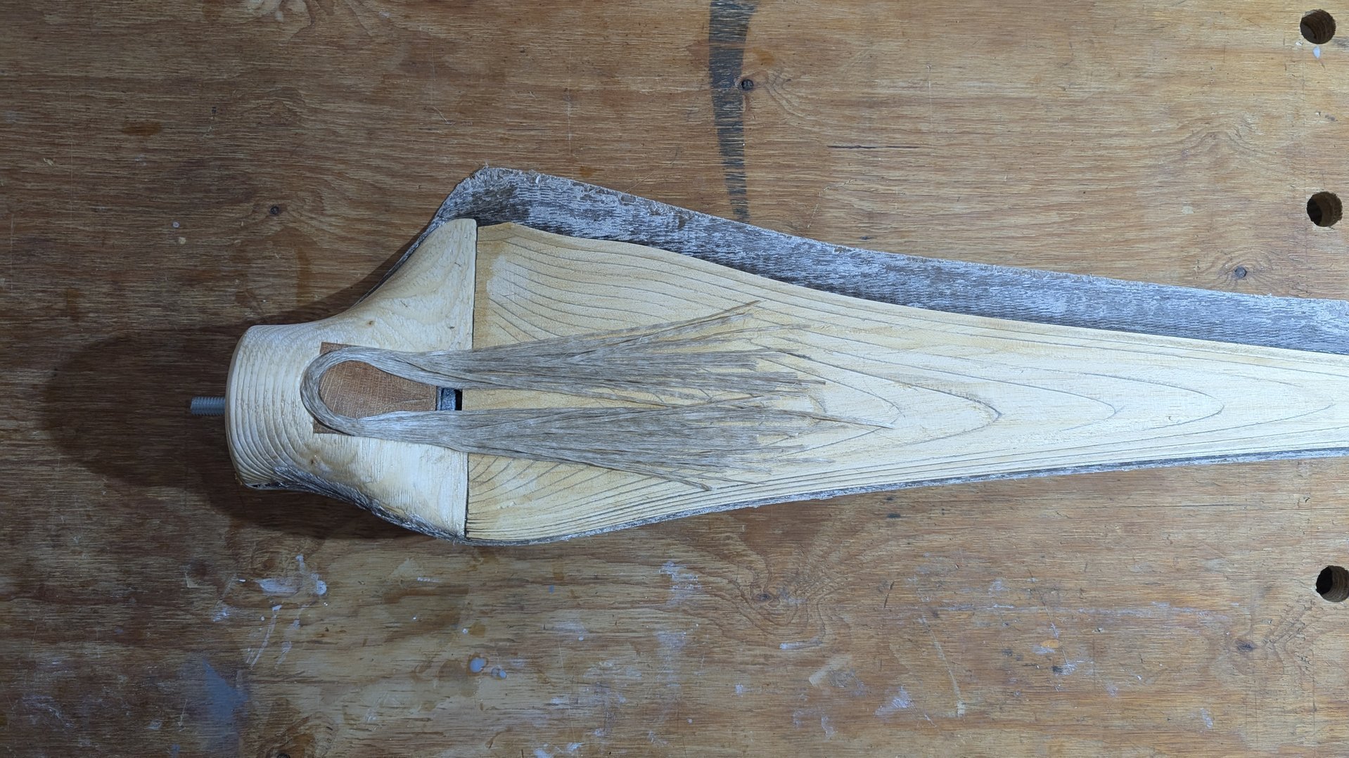 Querschnitt des Rotorblatts.