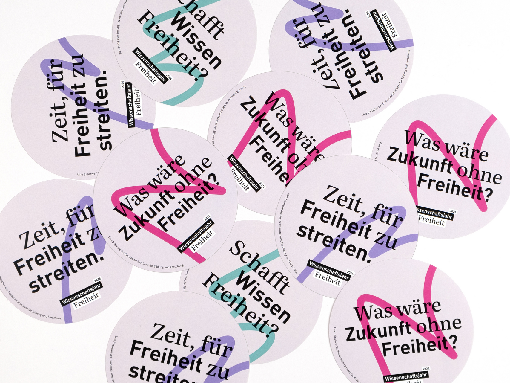 Die Sticker im Wissenschaftsjahr 2024 — Freiheit.