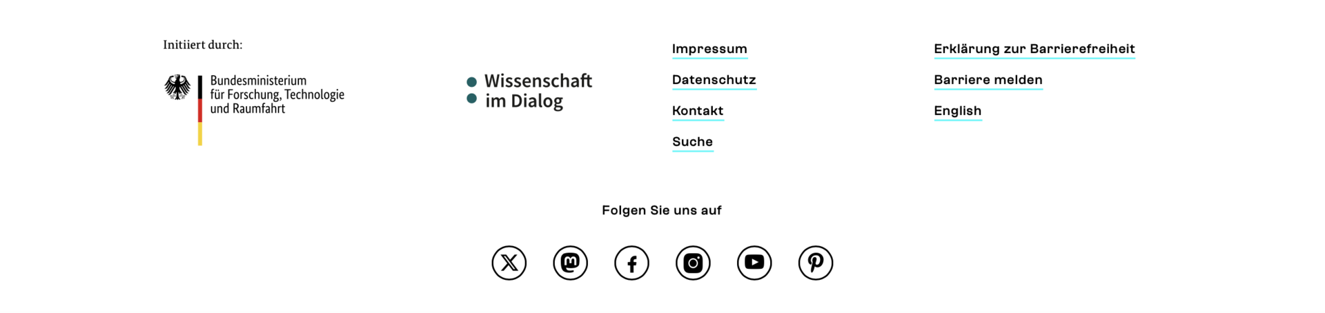 Fußzeile der Internetseite www.wissenschaftsjahr.de/2026