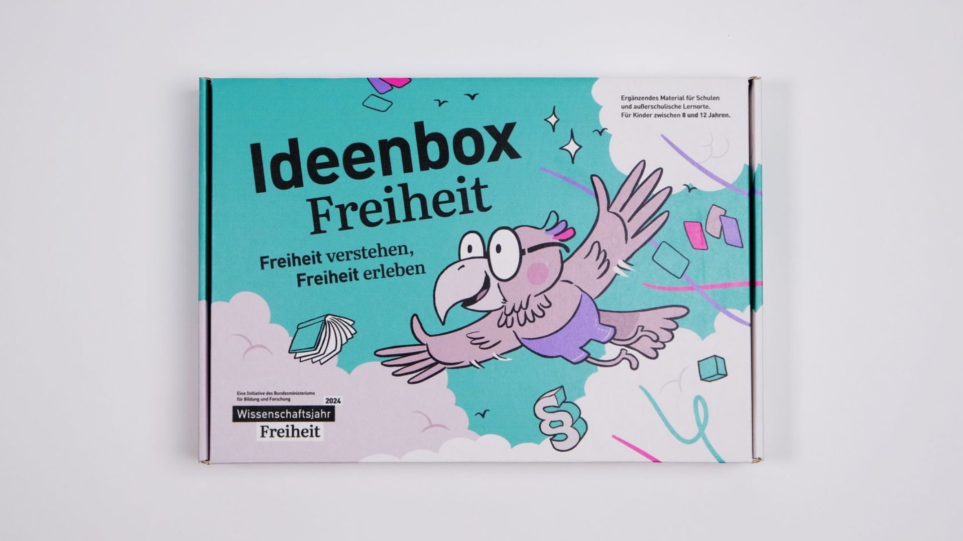Foto der Ideenbox Freiheit aus dem Wissenschaftsjahr 2024.