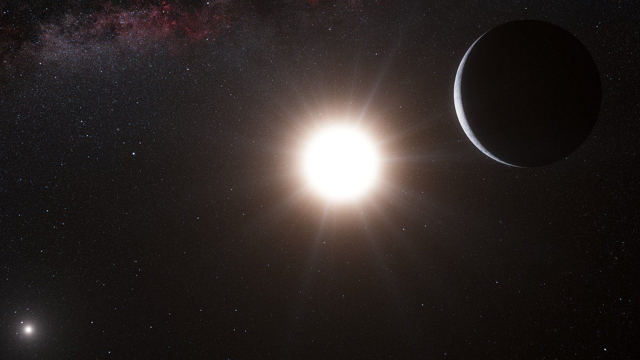 Künstlerische Darstellung des Planeten um Alpha Centauri B.