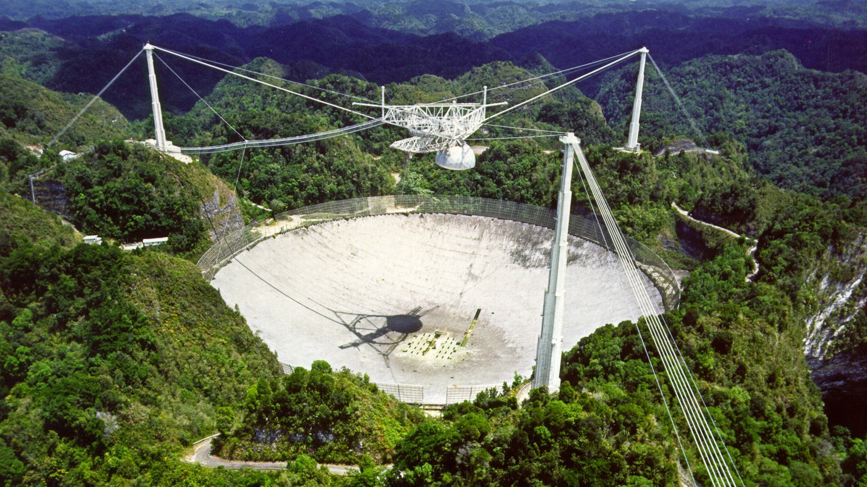 The Arecibo-Telescope in Puerto Rico