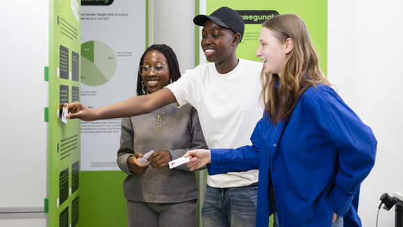 Im Selbsttest erfahren Besucherinnen und Besucher, welcher Energiewende-Typ sie sind.