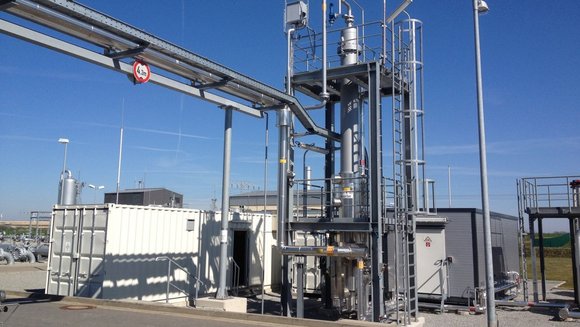 Pilotanlage beim Partner in Staßfurt zur Gastrocknung mit keramischen Membranen.