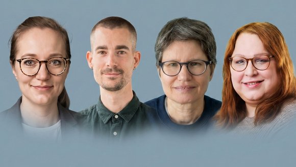 Collage von Portraits der Projektverantwortlichen.