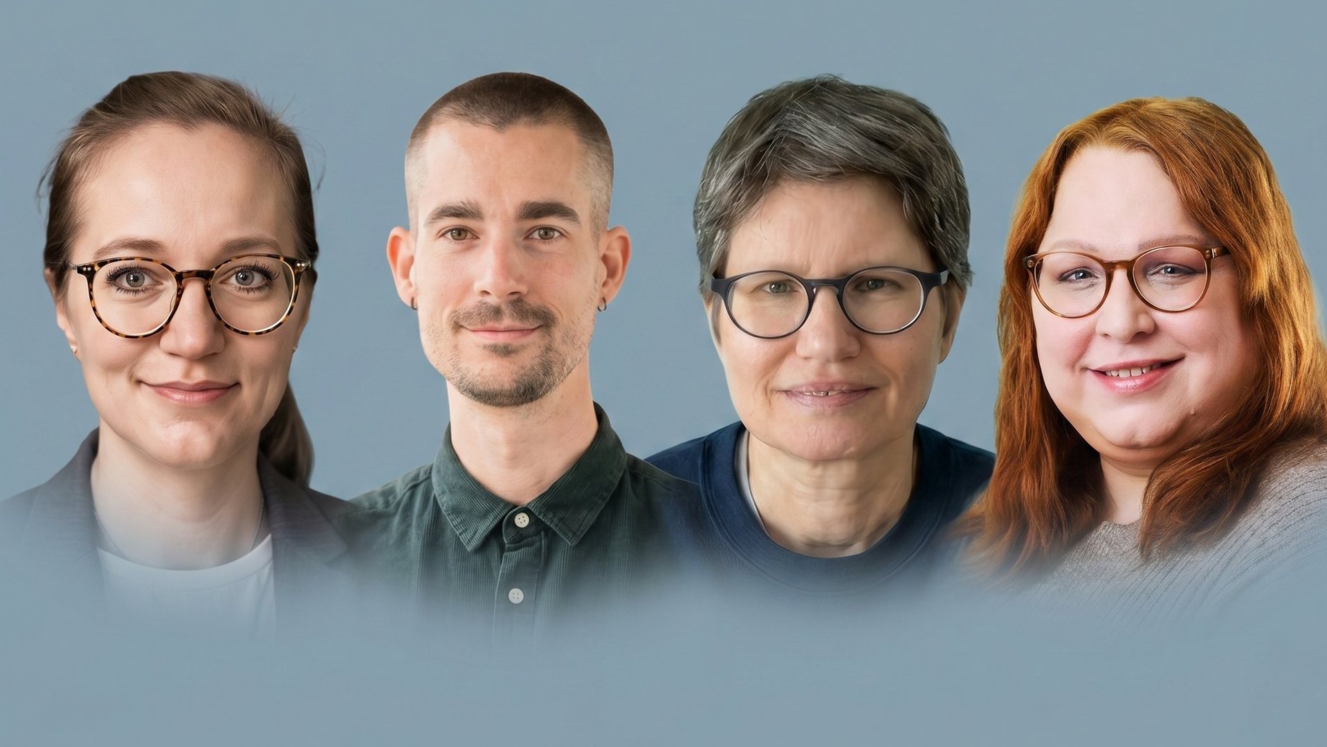 Collage von Portraits der Projektverantwortlichen.