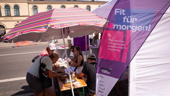 Informationsstand des Projekts.