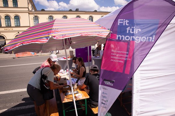 Informationsstand des Projekts.